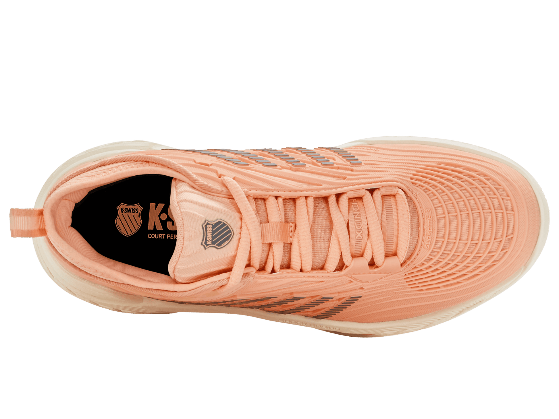 99071 - 644 - M | HYPERCOURT SUPREME 2 | PEACH PARFAIT/EGRET/TURBULENCE - K - Swiss US - FOOTWEAR