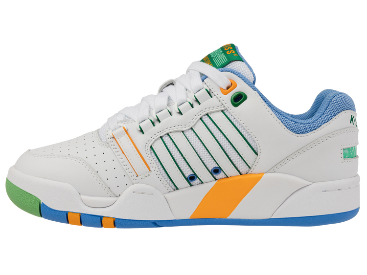 99280-114-M | SI-18 | WHITE/LITTLE BOY BLUE/BRIGHT MARIGOLD/GREEN TABOUR
