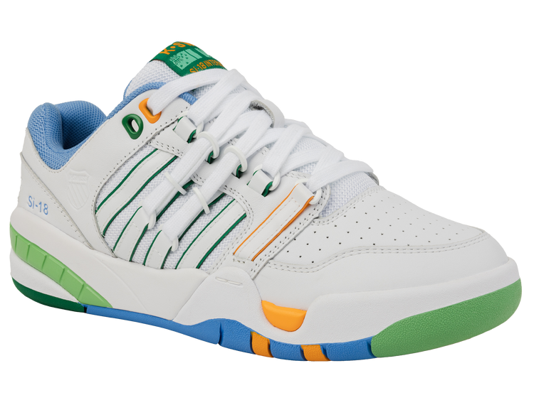 99280-114-M | SI-18 | WHITE/LITTLE BOY BLUE/BRIGHT MARIGOLD/GREEN TABOUR