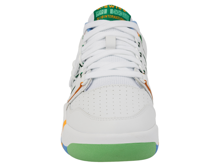 99280-114-M | SI-18 | WHITE/LITTLE BOY BLUE/BRIGHT MARIGOLD/GREEN TABOUR