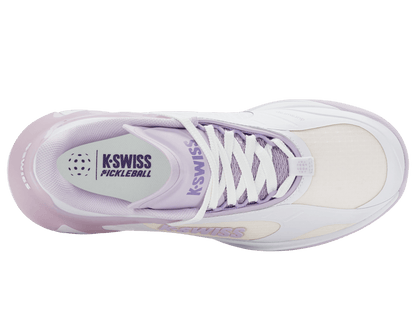 99491 - 143 - M | K - FRAME PICKLEBALL | WHITE/ORCHID HUSH/PURPLE HAZE - K - Swiss US - FOOTWEAR