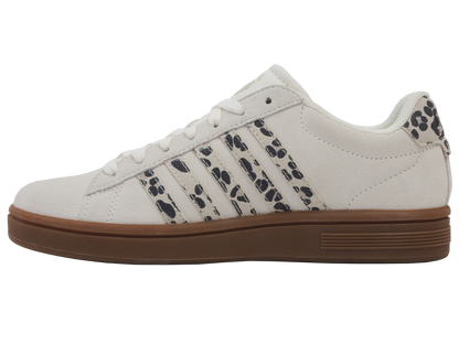 99492-148-M | COURT TIEBREAK II SDE | SNOW WHITE/LIGHT GRAY/LEOPARD/GUM