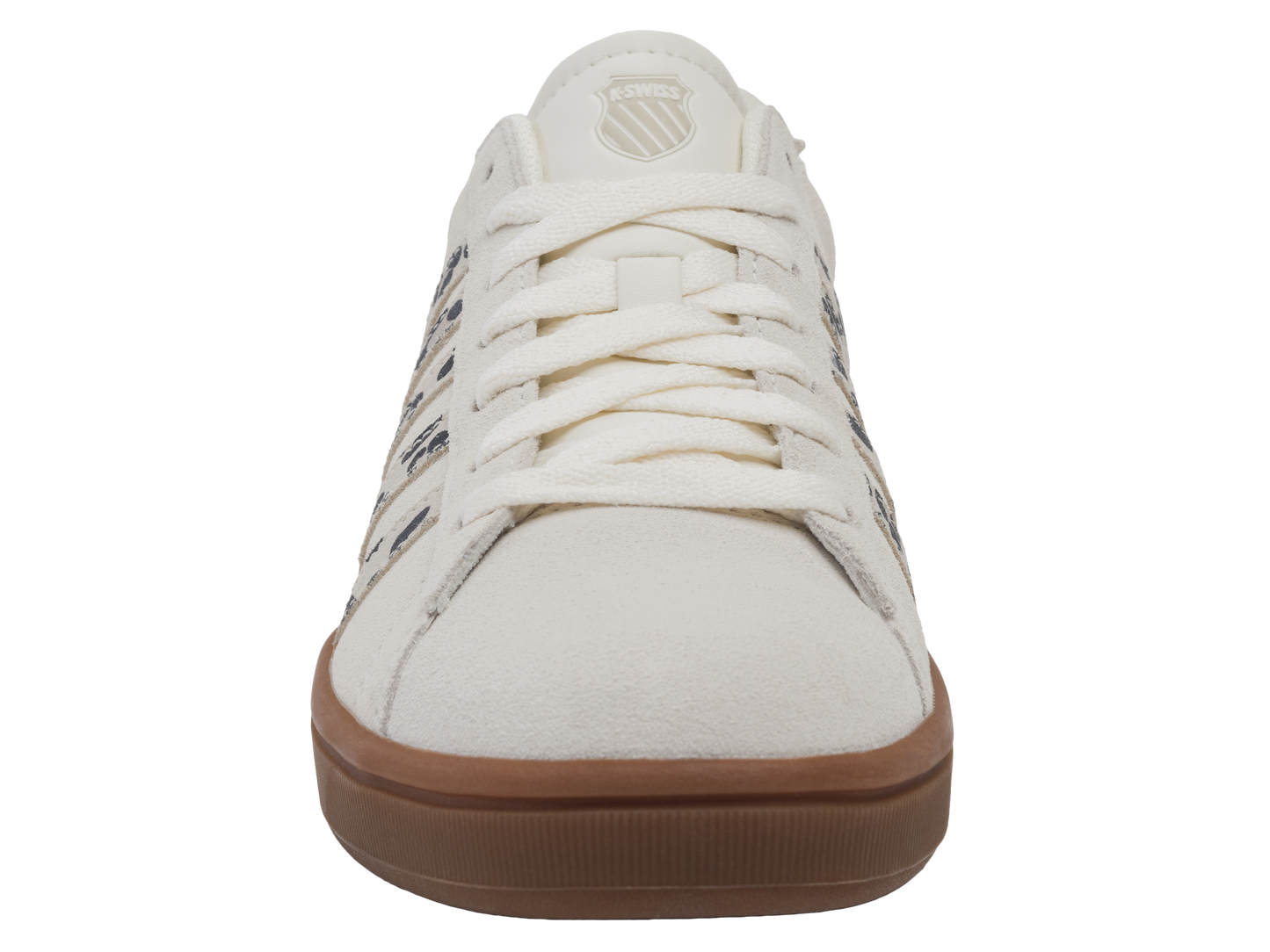 99492-148-M | COURT TIEBREAK II SDE | SNOW WHITE/LIGHT GRAY/LEOPARD/GUM