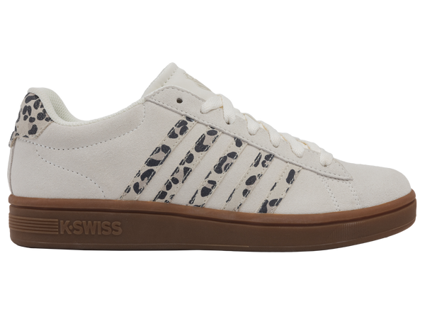 99492-148-M | COURT TIEBREAK II SDE | SNOW WHITE/LIGHT GRAY/LEOPARD/GUM