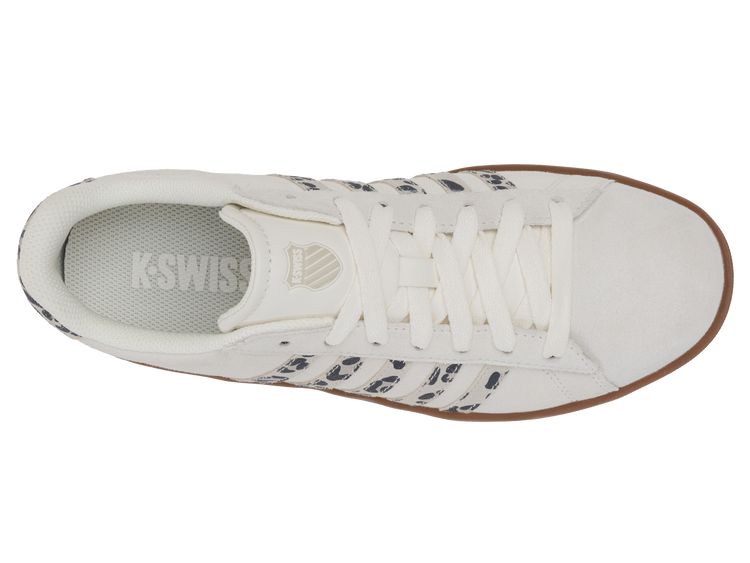 99492-148-M | COURT TIEBREAK II SDE | SNOW WHITE/LIGHT GRAY/LEOPARD/GUM