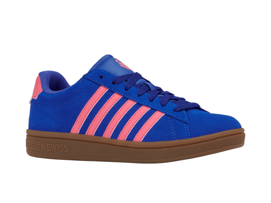 99492 - 480 - M | COURT TIEBREAK II SDE | DAZZLING BLUE/PINK LEMONADE/GUM - K - Swiss US - FOOTWEAR