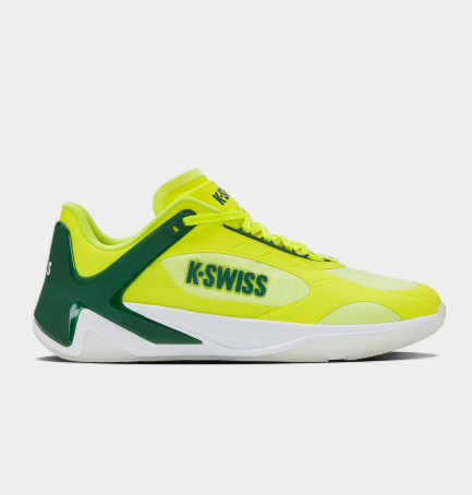K-Swiss K-Frame Pickleball shoe in green on a grey background
