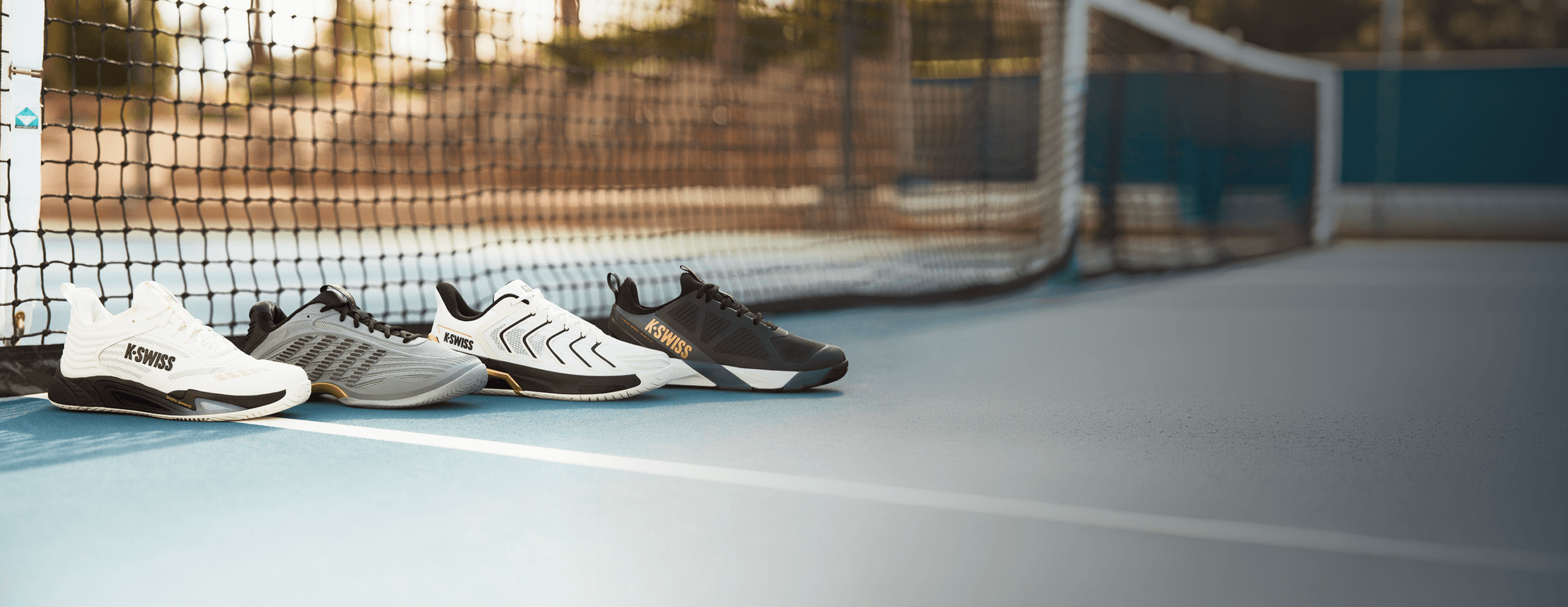 60th Anniversary Banner of our top performance shoes in tennis court