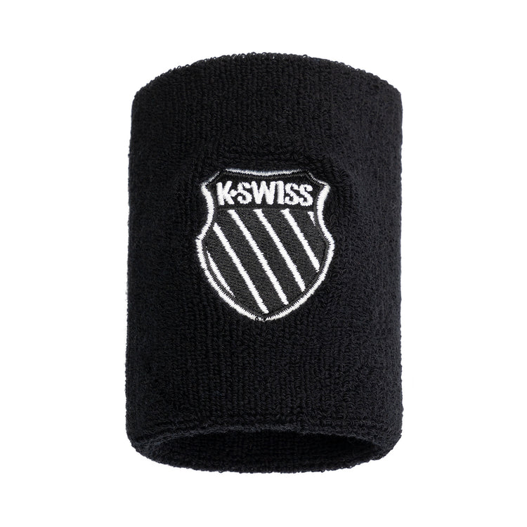 WB034-008 | UNISEX COURT DOUBLE WRISTBAND | BLACK