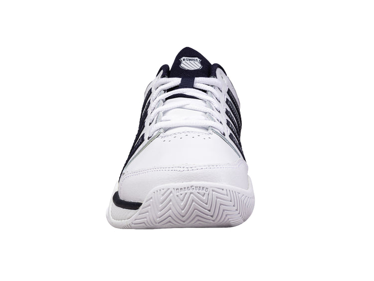 03379-167-M | MENS HYPERCOURT EXPRESS LEATHER | WHITE/NAVY/SILVER
