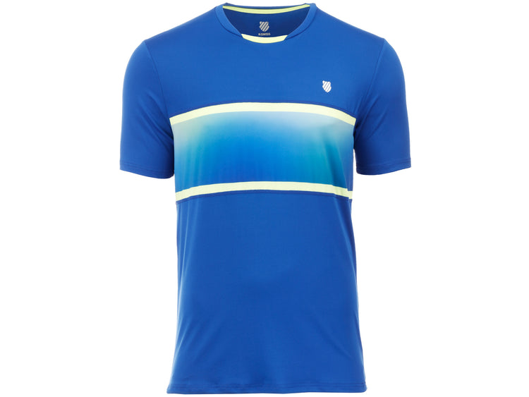 104241-487 | MENS HYPERCOURT EXPRESS CREW TEE 2 | WEB BLUE/SHARP GREEN