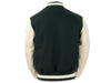 175773-350 | K SWISS X GOLDENBEAR VARSITY JACKET | EMERALD/CREAM